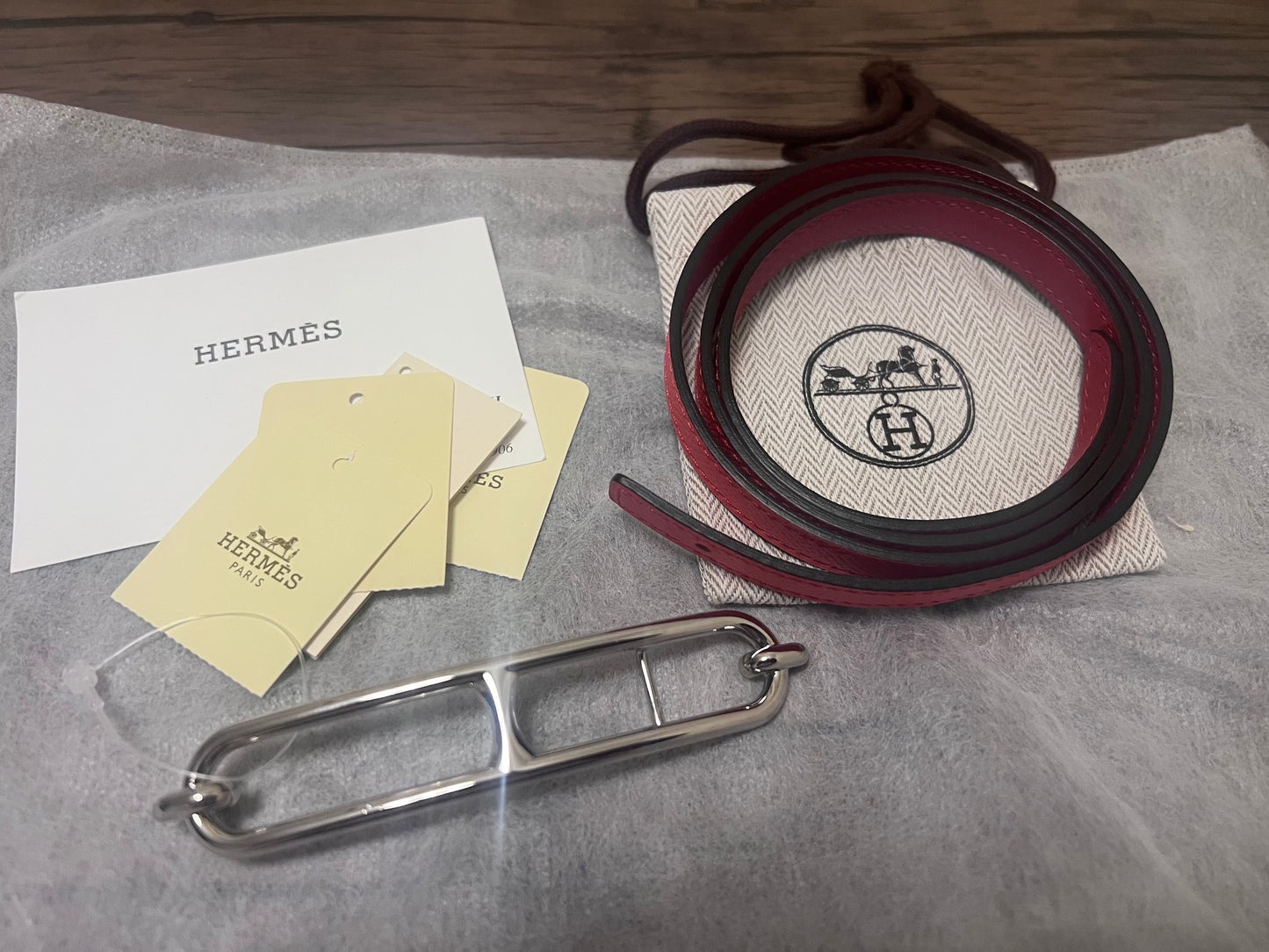 Hermes Leather Belt-80cm